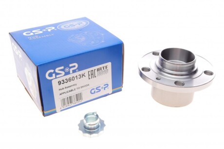 Підшипник маточини (передньої) Skoda Fabia 99-14/Roomster 06-15 (+ABS) UA63 GSP 9336013K