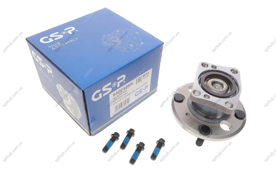 Підшипник маточини (задня) Ford Fiesta 1.0-1.6 i/1.4-1.6 TDCi 08- (+ABS) UA63 GSP 9400136K (фото 1)