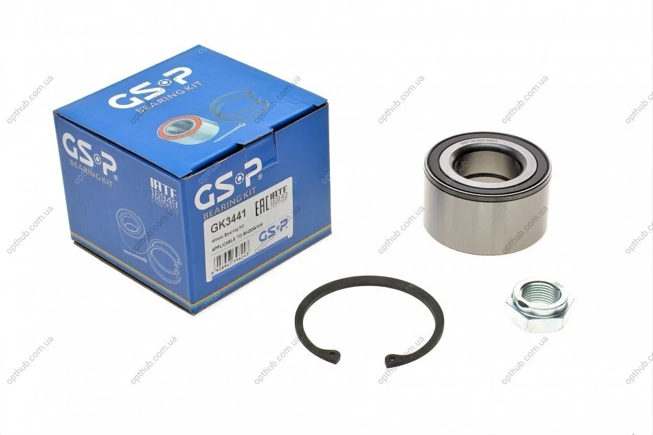 Подшипник ступицы (передней) VW Caddy II 1.6/1.9 D 96-00/Skoda Felicia 1.3-1.9 89-01 (35x68x37) UA63 GSP GK3441 (фото 1)