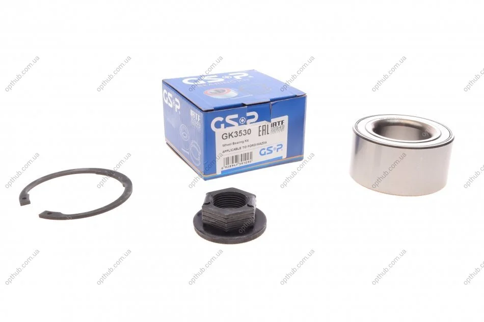 Подшипник ступицы (передней) Ford Focus -04/Fiesta -08 (39x72.05x37) UA63 GSP GK3530 (фото 1)