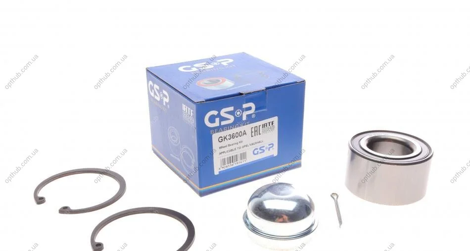 Подшипник ступицы (передней) Opel Corsa C 1.2-1.7 00-/Combo 1.2-1.7 01-/Meriva 1.6-1.8 00-1 (opt-om) GSP GK3600A (фото 1)