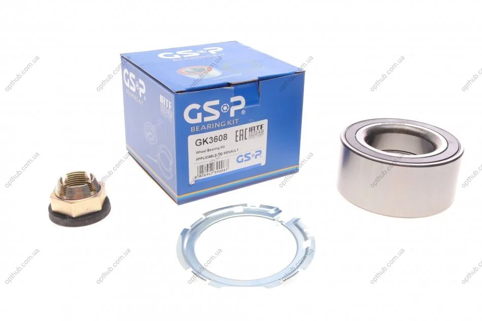 Підшипник маточини (передньої) Renault Laguna 01-15/Clio 3.0 V6 00-05 (45x83x39) (+ABS) UA63 GSP GK3608 (фото 1)