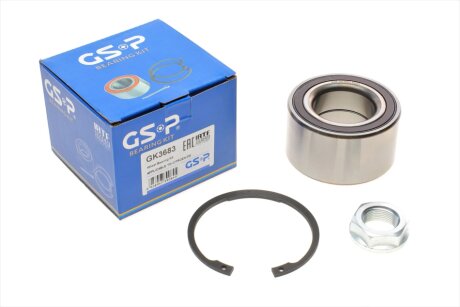 Підшипник маточини (передньої) Citroen C4/C5/C6 05-/Peugeot 407/607/308/508 04-(+ABS) (45x83x44) UA63 GSP GK3683