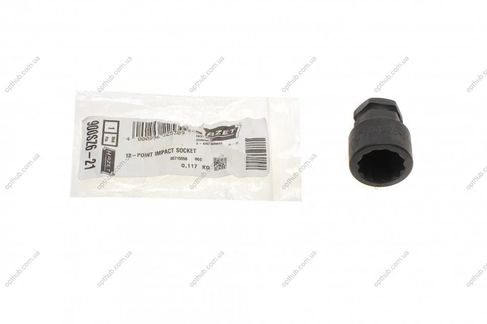 Головка ударна 12-гранна (1/2"") (d=21mm) (opt-om) HAZET 900SZ6-21 (фото 1)