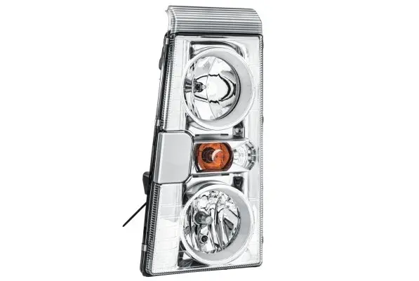Фара лів (H1/H7/PY21W/W5W, електричн, без мотора, 24В, функції світла: поворотник, ближнє світло, габаритне світло, дальнє світло, колір відбивача: хром, колір повороту: прозор) RVI MAGNUM 05.00- HELLA 1ER 246 046-511 (фото 1)