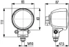 Робоча лампа (H9, 12В, 65Вт x113ммx85мм) MASSEY FERGUSON 7246 ACTIVA, 7247 S ACTIVA, 7270, 7240, 7245 S, 7345 S, 7347 S, 7360, 7370 HELLA 1G0 996 176-041 (фото 3)