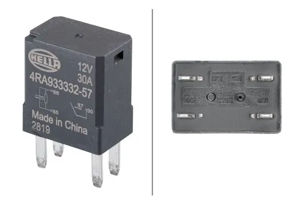 Реле (12V, 40A) BUICK LA CROSSE CHEVROLET AVEO, CRUZE, MALIBU, TRAX OPEL ADAM, AMPERA, AMPERA-E, ASTRA J, ASTRA J GTC, ASTRA K, CASCADA, CORSA E, INSIGNIA A, INSIGNIA A COUNTRY, INSIGNIA B 07.08- HELLA 4RA 933 332-571 (фото 1)
