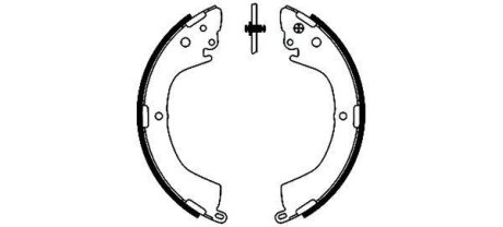 Колодки гальмівні барабанні задні HELLA 8DB355002151