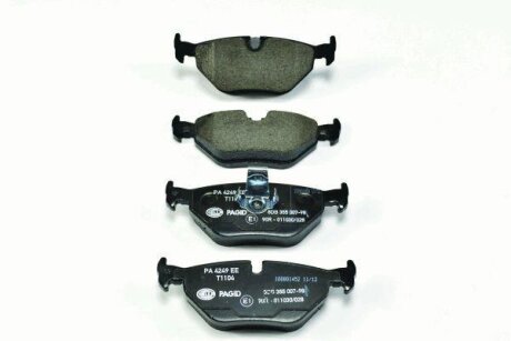 Колодки тормозные дисковые комплект задние HELLA 8DB355007981