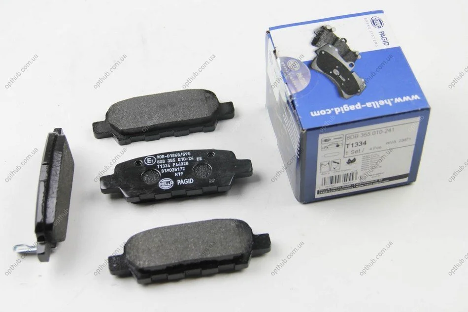 Колодки гальмівні дискові; задня вісь HELLA 8DB355010241 (фото 1)