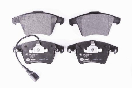 Колодки гальмівні дискові комплект передні на Multivan V, VI та Transporter V, VI HELLA 8DB355011171