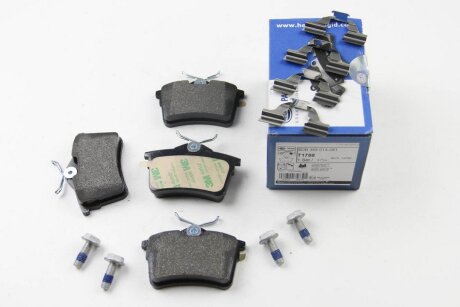 Колодки гальмівні дискові; задня вісь HELLA 8DB355014081