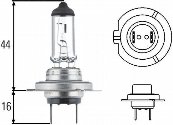 Лампа розжарювання H7 24V 70W PX 26d HELLA 8GH007157241 (фото 1)