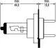 Лампа розжарювання H7 24V 70W PX 26d HELLA 8GH007157241 (фото 2)