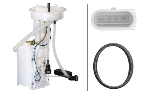 Насос паливний в зборі AUDI A4, з прокладкою HELLA 8TF358106351