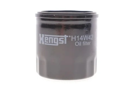 Фільтр масляний двигуна RENAULT DUSTER, LOGAN II 1.5 DCI 10- (вир-во HENGST) HENGST FILTER H14W42