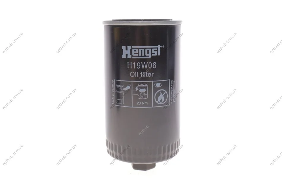 Фільтр масляний двигуна VW T4 (вир-во Hengst) HENGST FILTER H19W06 (фото 1)