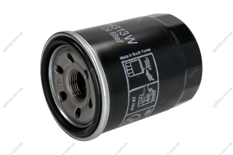 Фильтр масляный двигателя HYUNDAI, KIA (выр-во HENGST) HENGST FILTER H313W (фото 1)