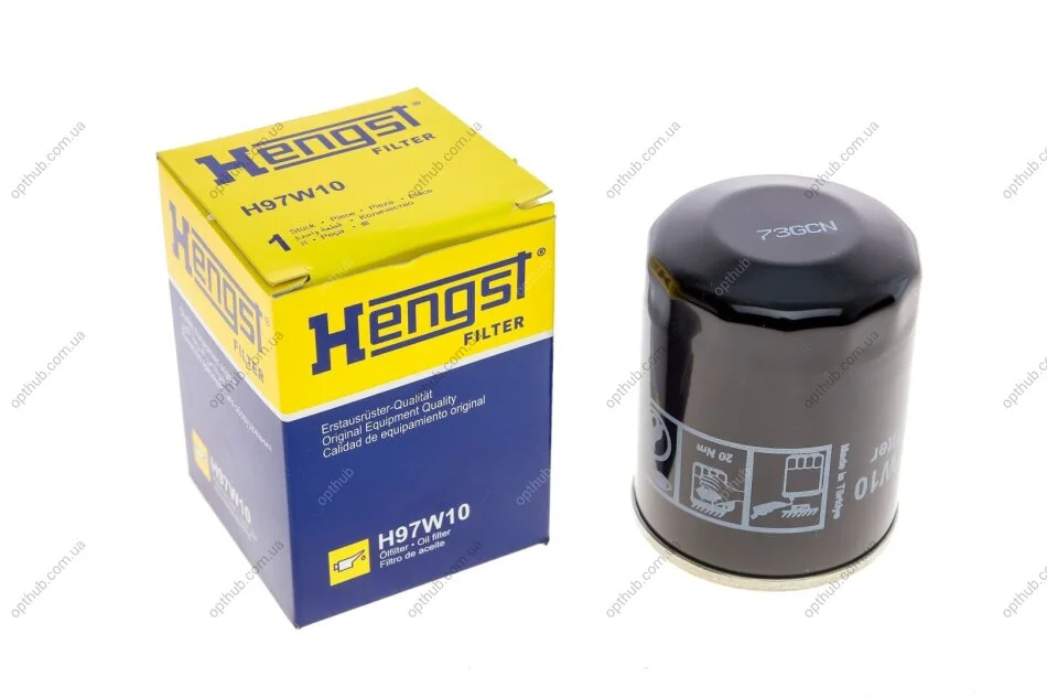 Фільтр масляний двигуна (вир-во Hengst) C.I.U HENGST FILTER H97W10 (фото 1)