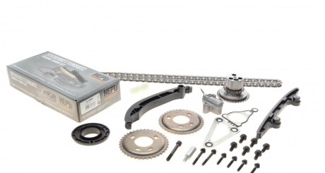 Комплект ланцюга ГРМ Ford Transit 2.2TDCi 06- (ланцюг, натяжник, шестерня) z=122 UA63 HEPU 21-0460