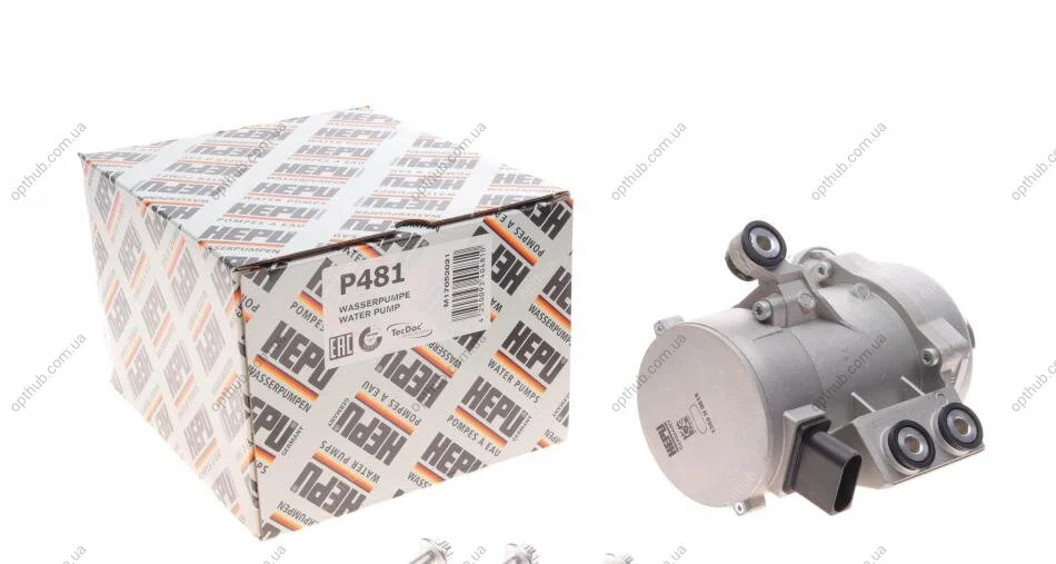 Помпа води BMW 3 (E90)/5 (E60)/7 (E65-E67)/X3 (E83)/X5 (E70) 04- N52/N53 (після версії) (opt-om) HEPU P481 (фото 1)