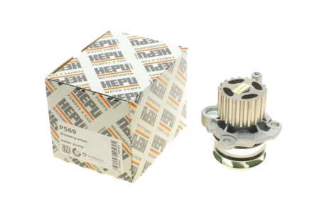 Помпа води VW Caddy III 2.0TDI 07-10/Golf IV 1.9TDI 98- (19z/7 лопастей) (шків d=56) UA63 HEPU P569