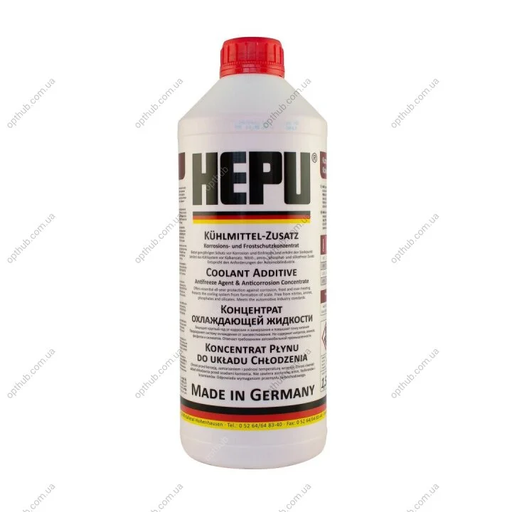 Антифриз G12 READY MIX RED-37C (Каністра 1,5 л) P900-RM-G12 HEPU P999-G12 (фото 1)