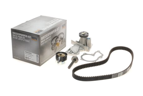Комплект ременя ГРМ з помпою води HEPU PK02551