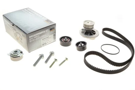 Комплект ГРМ + помпа Opel Astra G 98-05/Zafira 99-15/Combo 1.4/1.6 05- (162x20)(помпа P324) UA63 HEPU PK03241