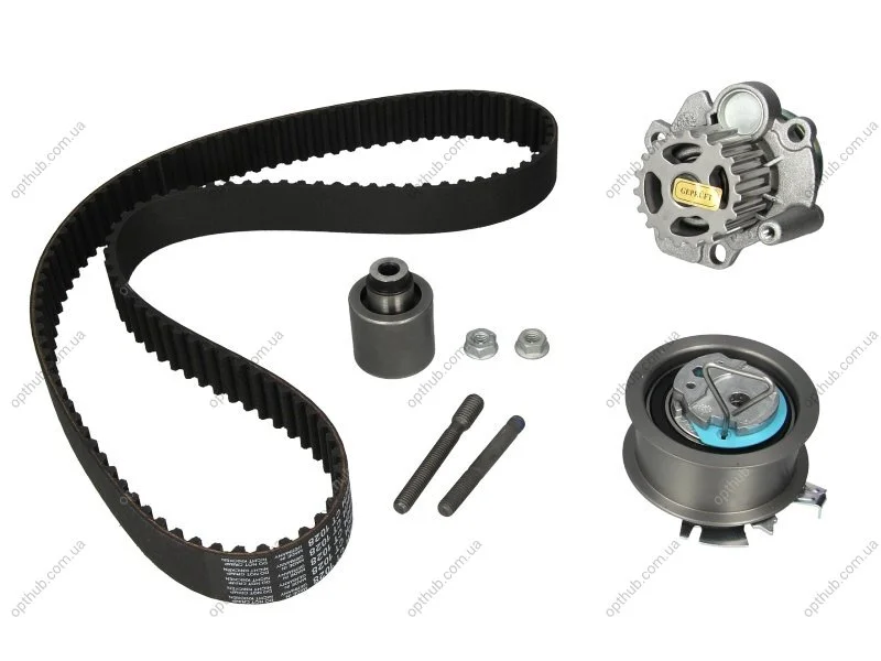 Комплект ГРМ + помпа VW Caddy III 07-10-/Golf IV/V 00-11/Passat 1.9T/2.0 TDI 00-09 UA63 HEPU PK05690 (фото 1)