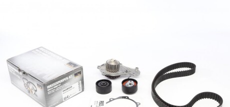 Фото 1 - комплект ременя ГРМ з помпою води HEPU PK08033 Комплект ременя ГРМ з помпою води HEPU PK08033 (фото 1)