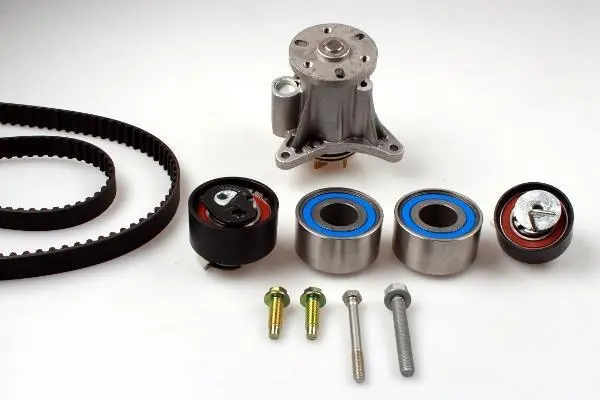 Комплект ГРМ (ремінь + ролик + водяний насос) JAGUAR XF I, XF SPORTBRAKE, XJ LAND ROVER DISCOVERY IV, RANGE ROVER IV, RANGE ROVER SPORT I, RANGE ROVER SPORT II 3.0D/3.0DH 03.09-03.22 HEPU PK26230 (фото 1)