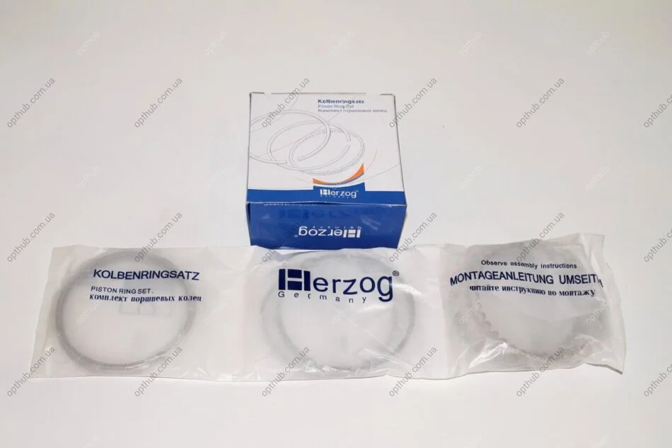 Кольцо поршневое Газель,Волга дв.402,406 d93,0 М\к HWR 0930E (произ-во HERZOG) HERZOG,Germany 406.1000100-01-БР (фото 1)