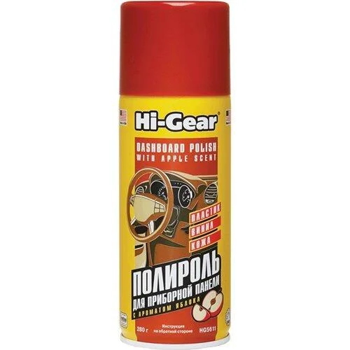 Очиститель защита торпеды, пластика, виниловой и кожаной обивки 280гр HI-GEAR HG5611 (фото 1)