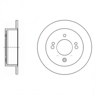 Диск гальмівний HYUNDAI ELANTRA 06 - AVANTE 06 - задн. (SANGSIN) C.I.U Hi-Q (SANGSIN) SD1020