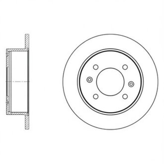 Диск гальмівний HYUNDAI EF SONATA 02 - задн. (SANGSIN) Hi-Q (SANGSIN) SD1047