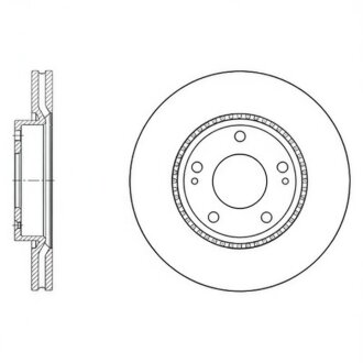 Диск гальмівний HYUNDAI NEW SPORTAGE TUCSON передн. (SANGSIN) Hi-Q (SANGSIN) SD1051