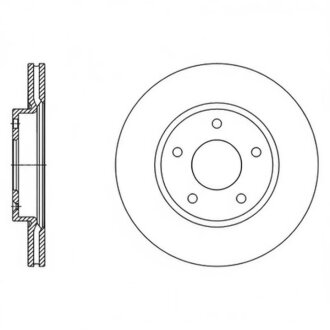 Диск гальмівний ПЕРЕДН HYUNDAY I30 1.4 1.6 1.6CRDI 2010- -ua Hi-Q (SANGSIN) SD1135