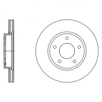 Диск гальмівний ПЕРЕДН HYUNDAY I30 1.4 1.6 1.6CRDI 2010- -ua Hi-Q (SANGSIN) SD1135