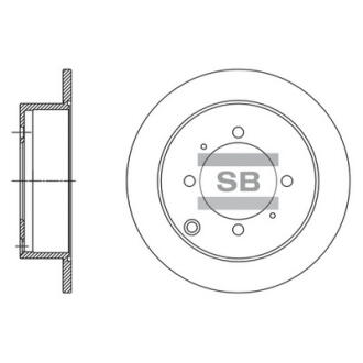 Диск гальмівний Hi-Q (SANGSIN) SD1138