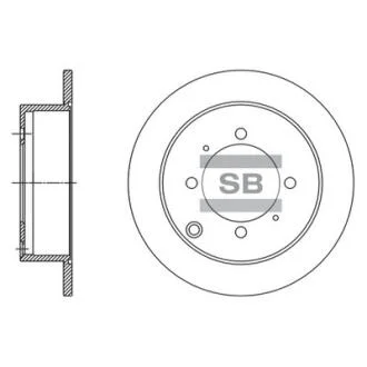 Диск гальмівний Hi-Q (SANGSIN) SD1138