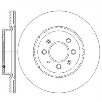 Диск гальмівний Hi-Q (SANGSIN) SD2043
