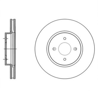 Тормозной диск Hi-Q (SANGSIN) SD2057
