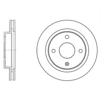 Диск гальмівний DAEWOO MAGNUS LACETTI REZZO передн. (SANGSIN) Hi-Q (SANGSIN) SD3009