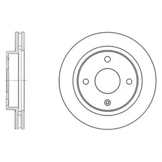 Диск тормозной DAEWOO MAGNUS LACETTI REZZO передн. (пр-во SANGSIN) Hi-Q (SANGSIN) SD3009