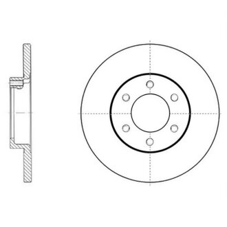 Диск гальмівний DAEWOO MATIZ 04 передн. (SANGSIN) Hi-Q (SANGSIN) SD3010