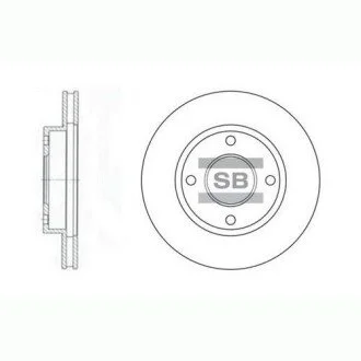 Тормозной диск Hi-Q (SANGSIN) SD3027