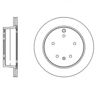 Диск гальмівний DAEWOO CHEVROLET CAPTIVA RR задн. (SANGSIN) Hi-Q (SANGSIN) SD3039