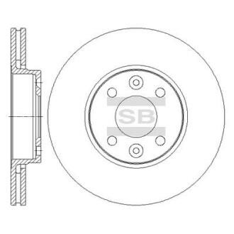 Диск гальмівний Hi-Q (SANGSIN) SD3067