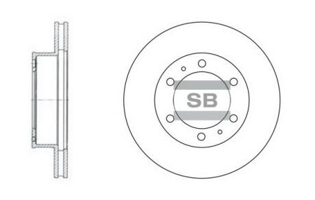 Диск гальмівний Hi-Q (SANGSIN) SD4011